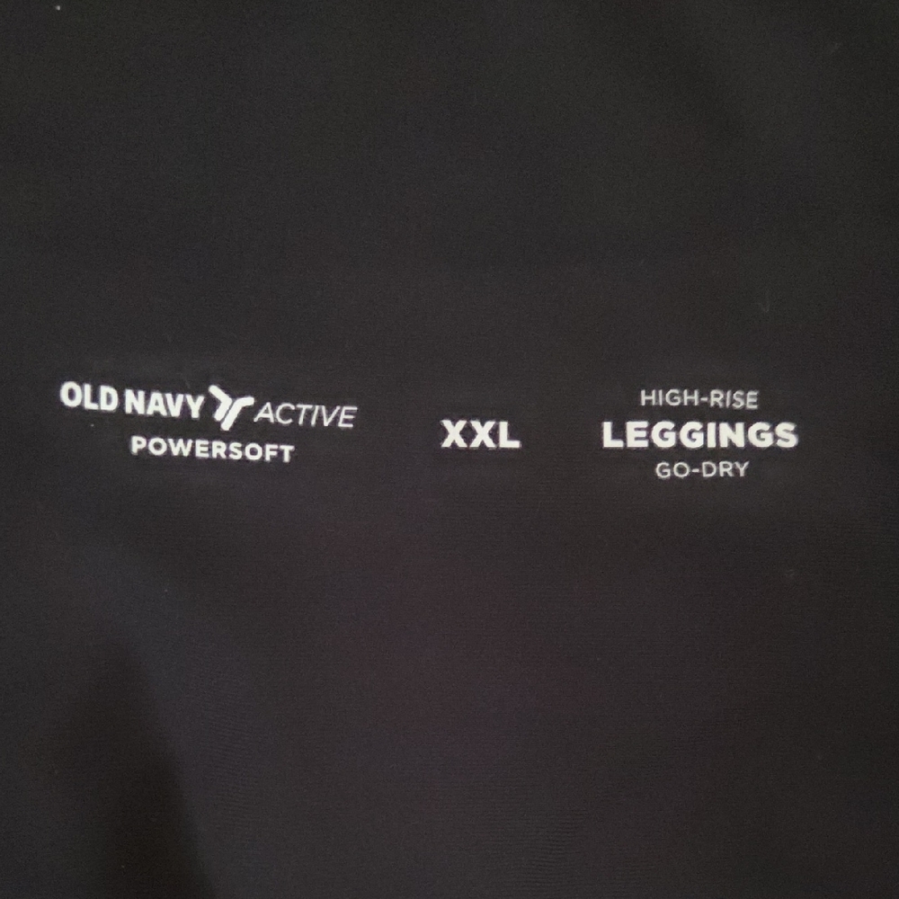 Old Navy Marble Print Leggings - Blue, Black, Gold - Picture 3 of 3